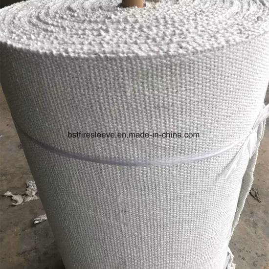 China Manufacturer High Temperature Woven Fabric Reinforced with Fiberglass and Steel Wire Ceramic Fiber Insulation Cloth
