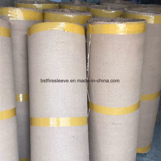 China Manufacturer High Temperature Woven Fabric Reinforced with Fiberglass and Steel Wire Ceramic Fiber Insulation Cloth